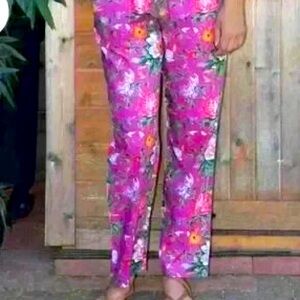 Floral Pink Women's Pants